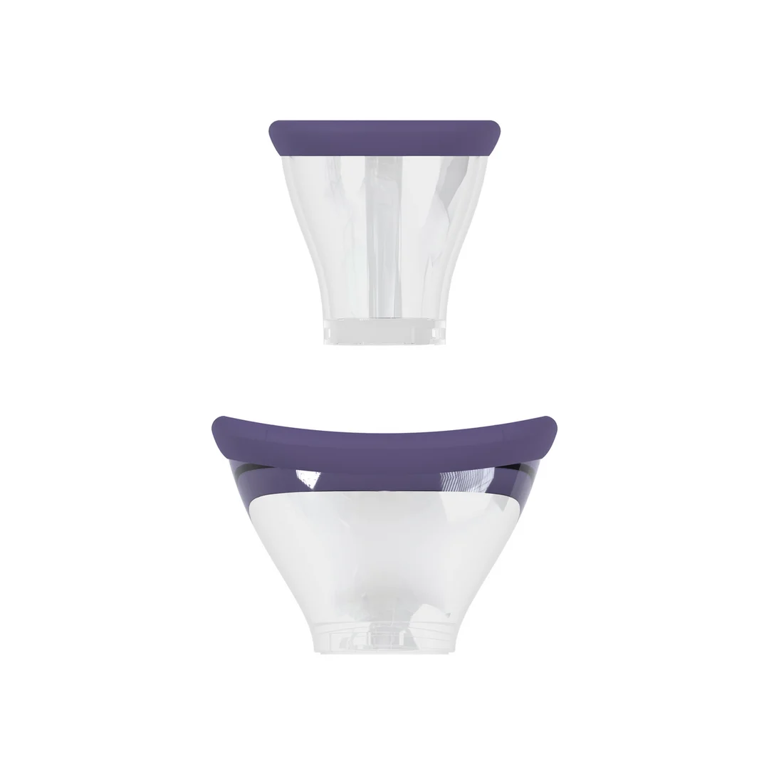 Extra per uomo con coppe morbide – Pompa ricaricabile per vulva e seno – Viola – Tester - immagine 13