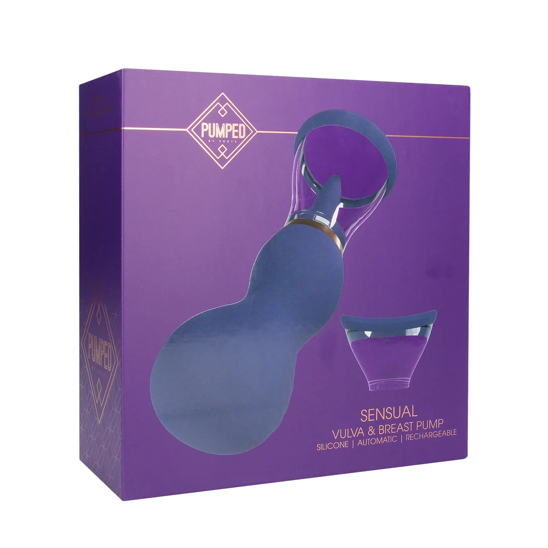 Extra per uomo con coppe morbide – Pompa ricaricabile per vulva e seno – Viola – Tester - immagine 10