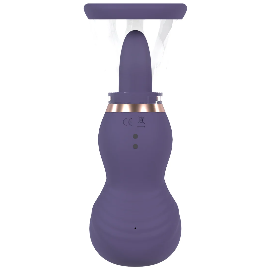 Extra per uomo con coppe morbide – Pompa ricaricabile per vulva e seno – Viola – Tester - immagine 12