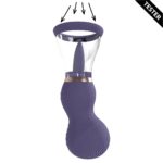 Extra per uomo con coppe morbide – Pompa ricaricabile per vulva e seno – Viola – Tester - immagine 4