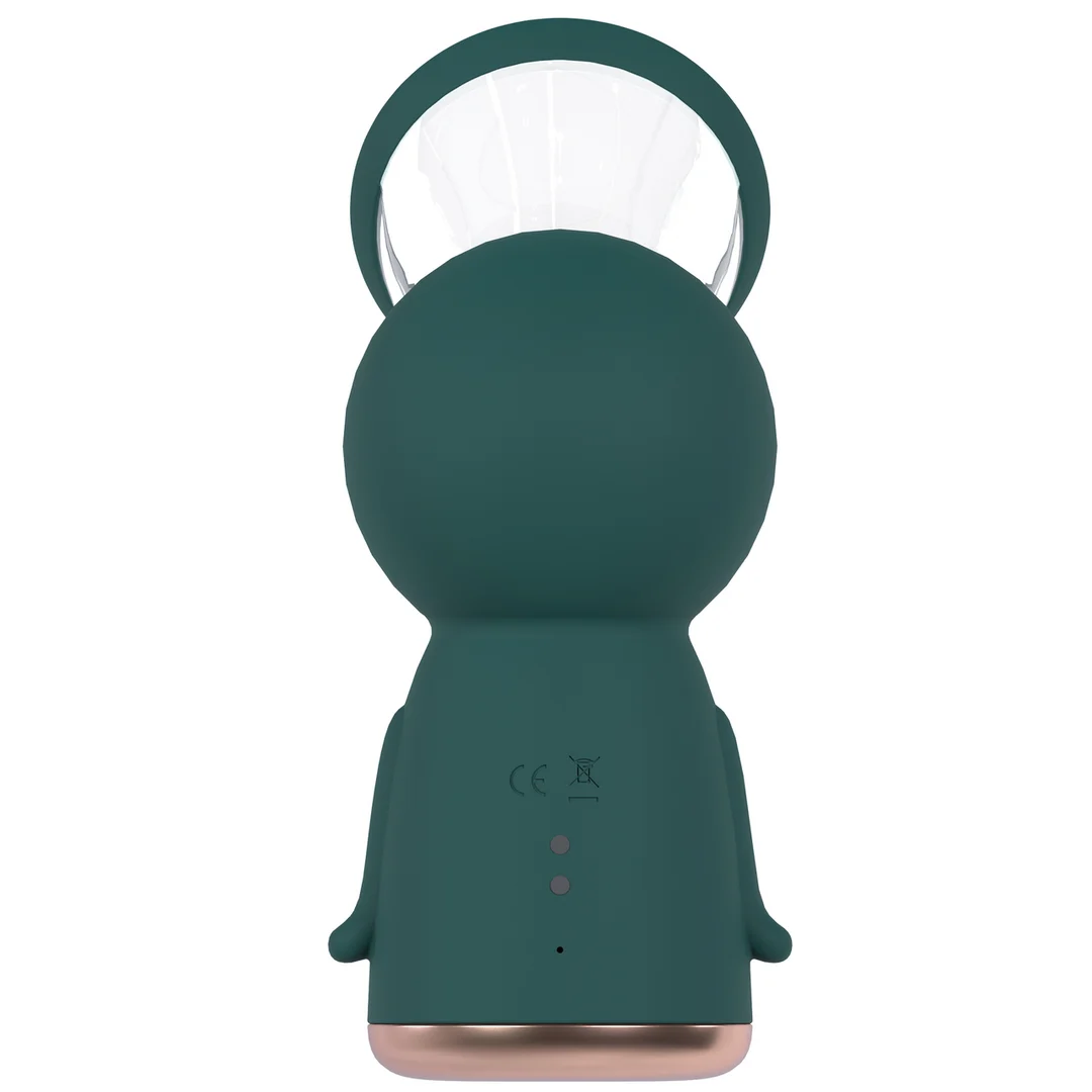 Pompa per seno e vulva con coppe confortevoli, ricaricabile, verde bosco, tester - immagine 6
