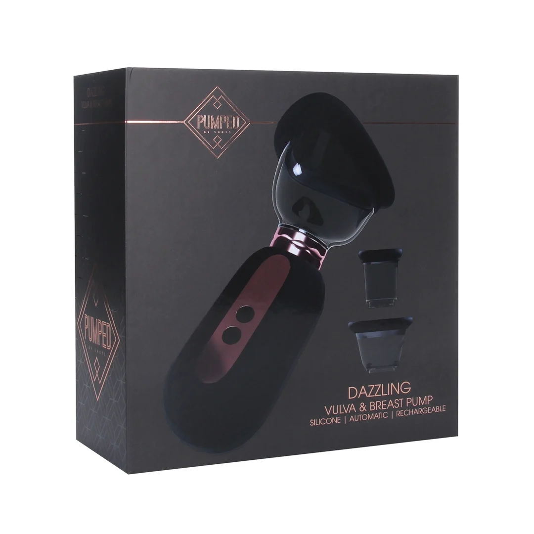 PMP052BLK-2 Pompa ricaricabile per vulva e seno Dazzling - immagine 1