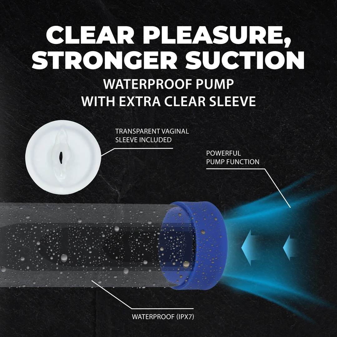 Pompa elettrica per il pene con guaina in silicone liscio, Tester - immagine 11