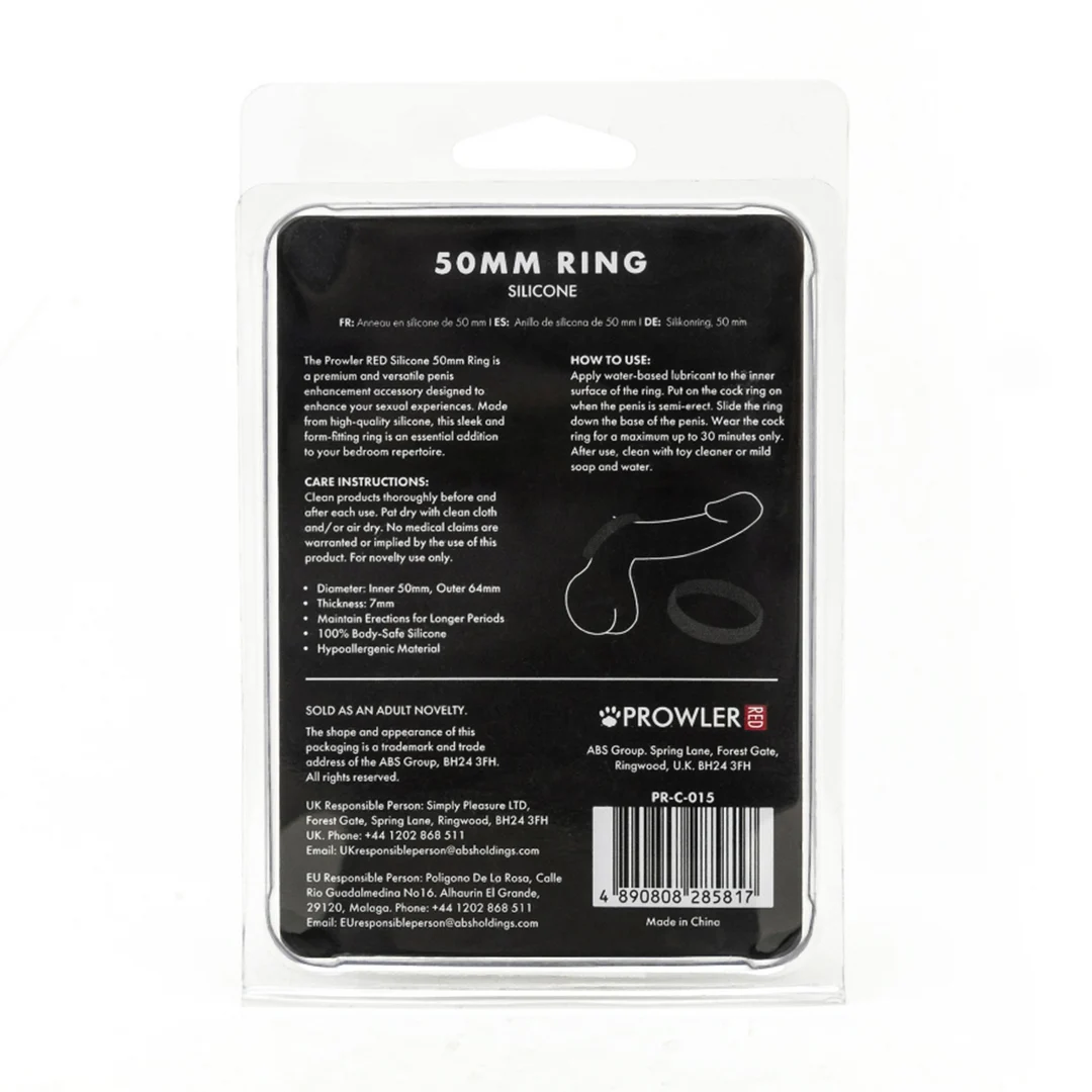 Anello in silicone Prowler Red 50 mm - immagine 2