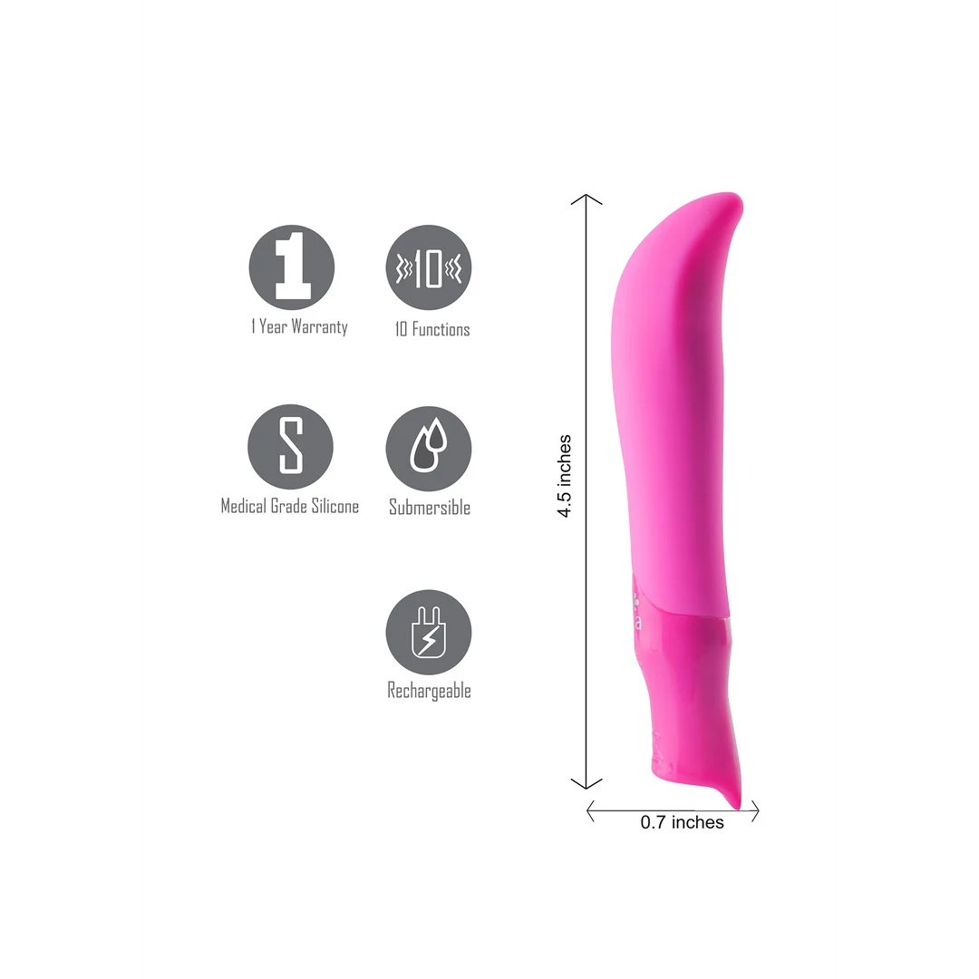 Vibratore per il punto G, 10 impostazioni e silicone morbido, Maddie Maiatoys - immagine 4