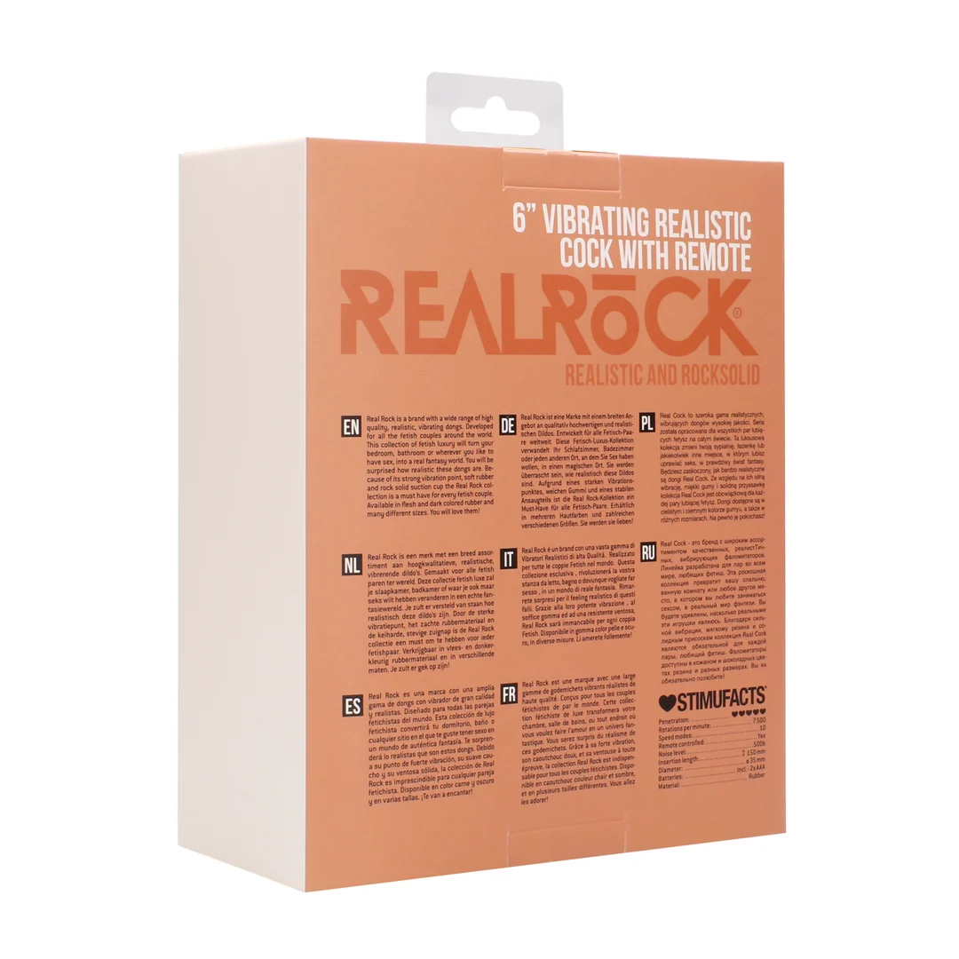 Dildo vibrante realistico RealRock con scroto - immagine 2