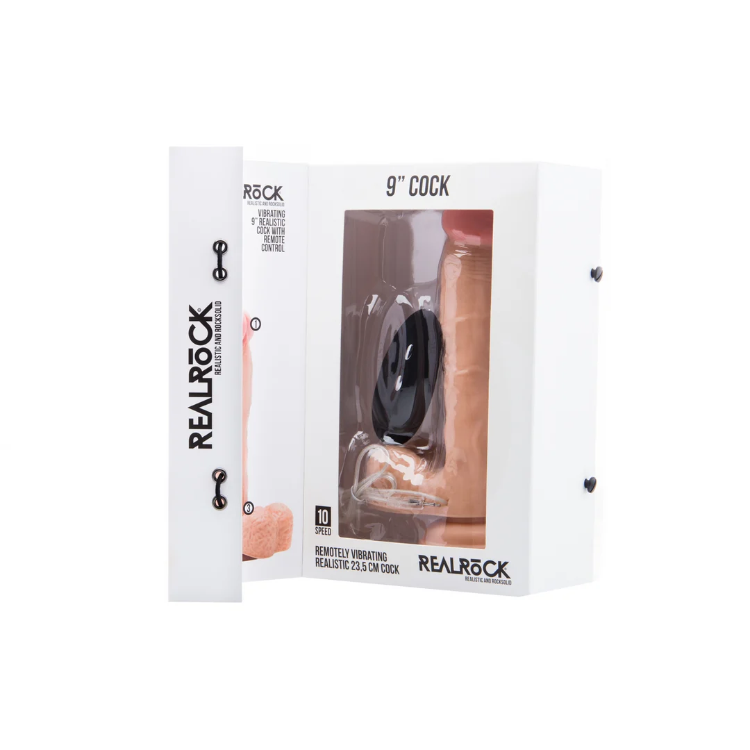 Vibratore realistico con ventosa robusta e dettagli realistici – RealRock RealRock by Shots - immagine 1