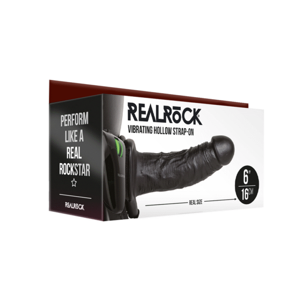 Vibratore RealRock RealRock by Shots, strap on vibrante cavo con fascia regolabile