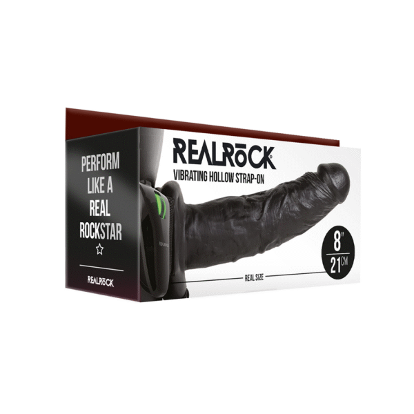 Vibratore realistico, strap on cavo con telecomando, RealRock RealRock by Shots