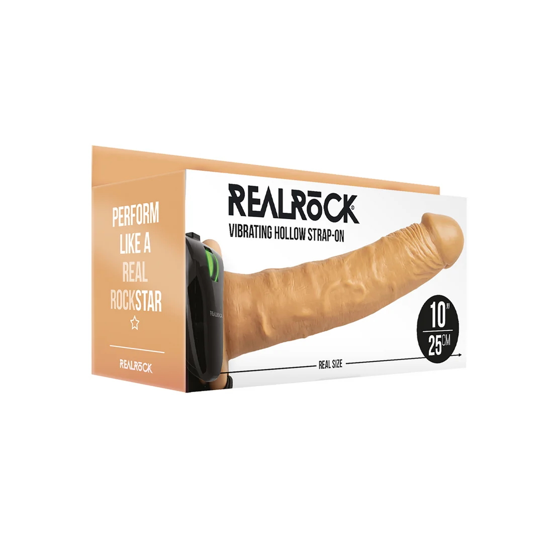 Imbracatura vibrante nera con dildo cavo - immagine 7