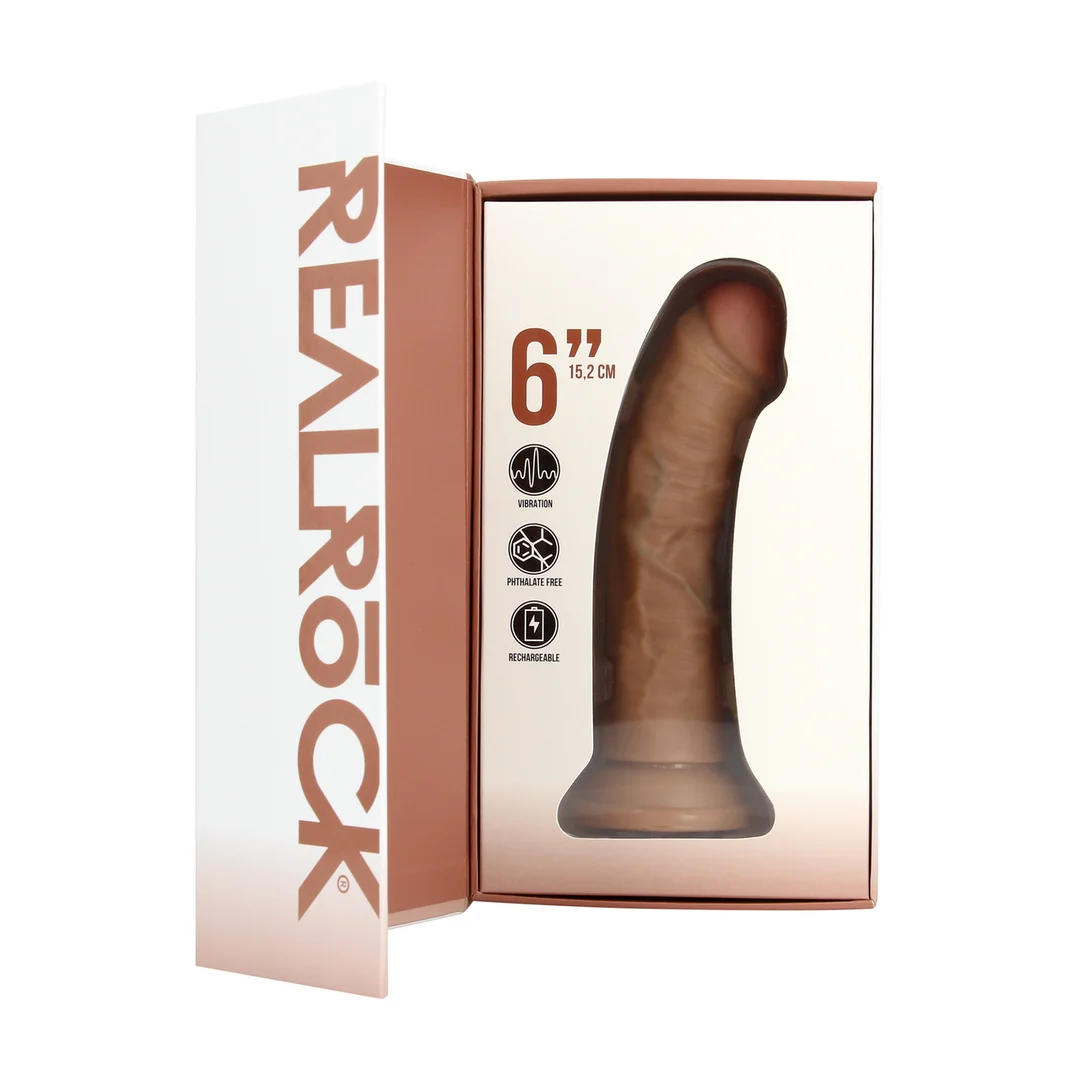 Vibratore realistico con ventosa, RealRock Flesh, RealRock by Shots - immagine 13