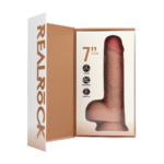 Vibratore realistico con ventosa, compatibile con imbracatura, RealRock nude (18 cm) RealRock by Shots - immagine 7
