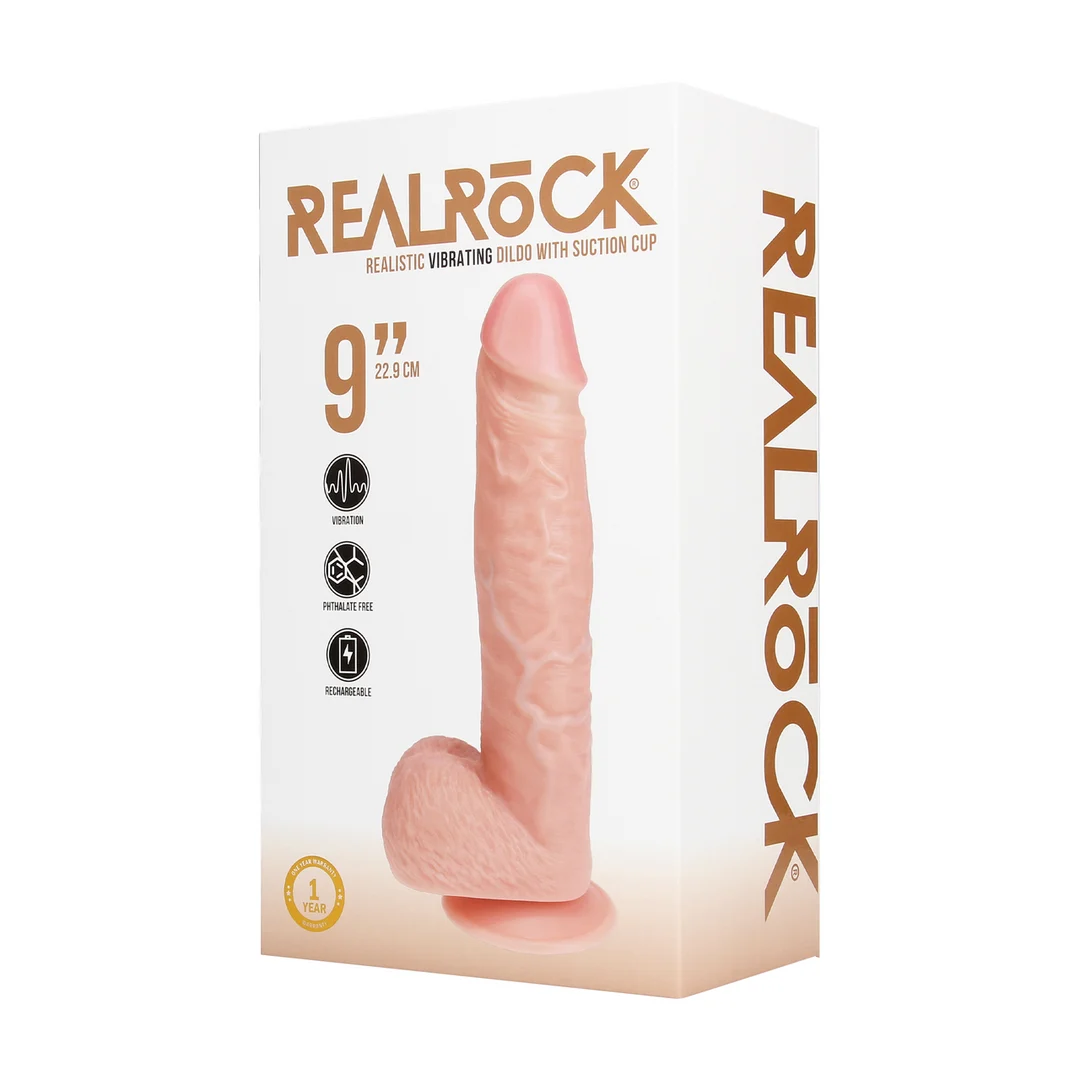 Dildo vibrante RealRock con ventosa - immagine 1