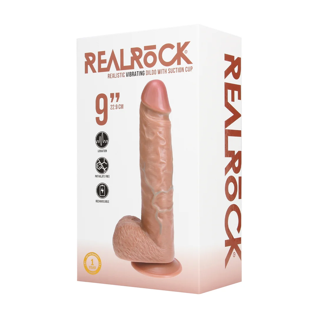 Dildo vibrante RealRock con ventosa - immagine 7