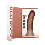 Vibratore realistico con vibrazione e rotazione, ventosa, RealRock effetto pelle di RealRock by Shots - immagine 13