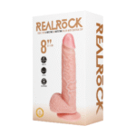 Dildo RealRock vibrante e rotante con sfere