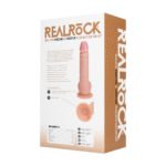 Vibratore realistico con ventosa, compatibile con imbracatura, RealRock effetto pelle di RealRock by Shots - immagine 6