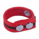 Anello fallico Tippy in pelle rosso