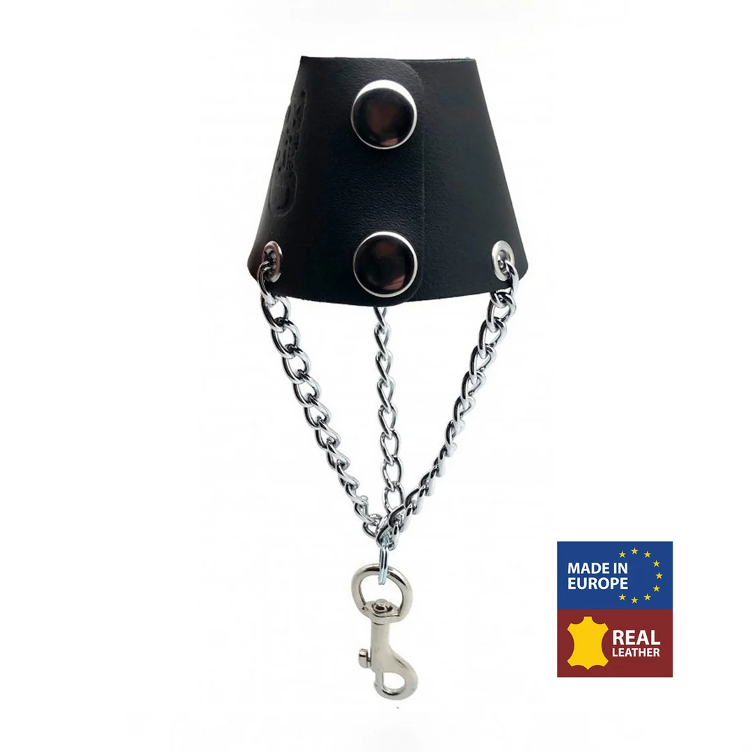 Paracadute in pelle Red Leather con catene e gancio - immagine 3