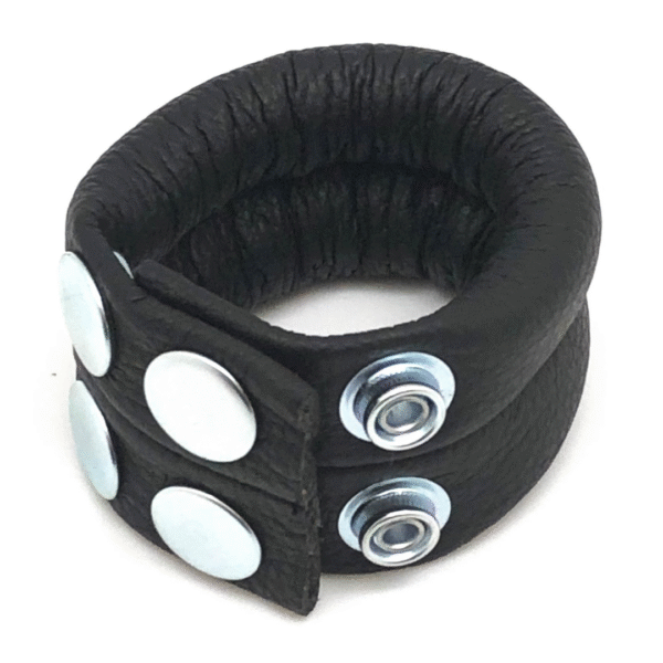 Ballstretcher regolabile in pelle nera Red Leather