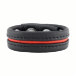Cockring regolabile in pelle rosso