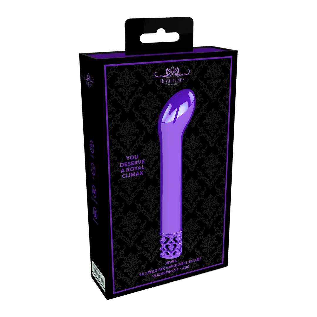 ROY001PUR_1 Vibratore per il punto G Royal Gems Jewel - immagine 1