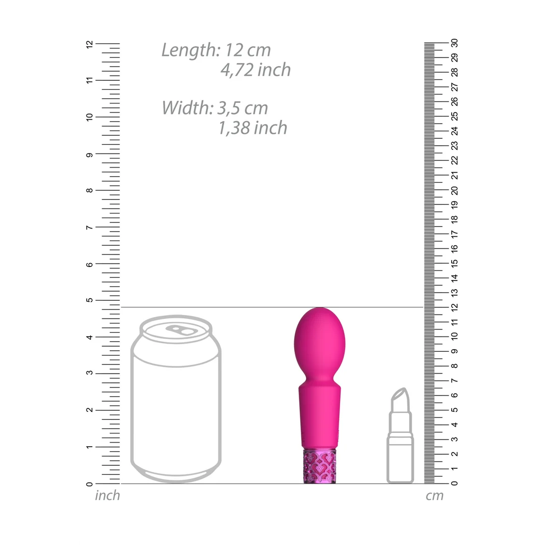 Vibratore wand, 10 modalità, impermeabile e ricaricabile, Royal Gems by Shots - immagine 9