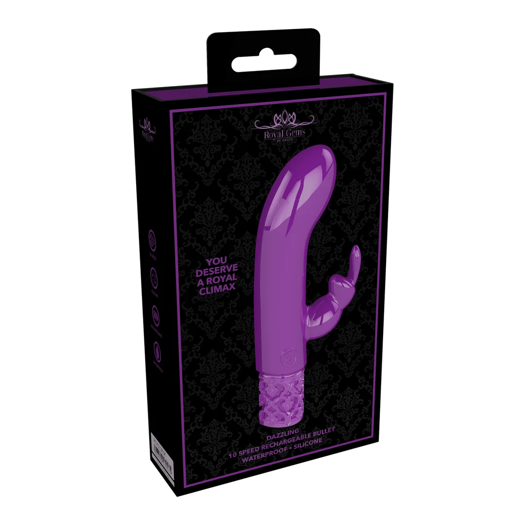 vibratore rabbit ricaricabile e con 10 modalità – Royal Gems Royal Gems by Shots - immagine 6