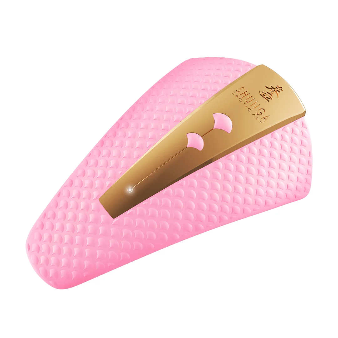 Vibratore clitorideo con 10 modalità – Shunga rosa chiaro - immagine 5