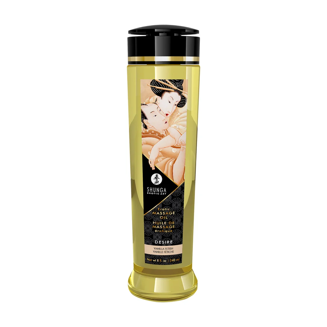 Olio da massaggio erotico – Oli spremuti a freddo 100% naturali con vitamina E – Vaniglia – 240 ml - immagine 2