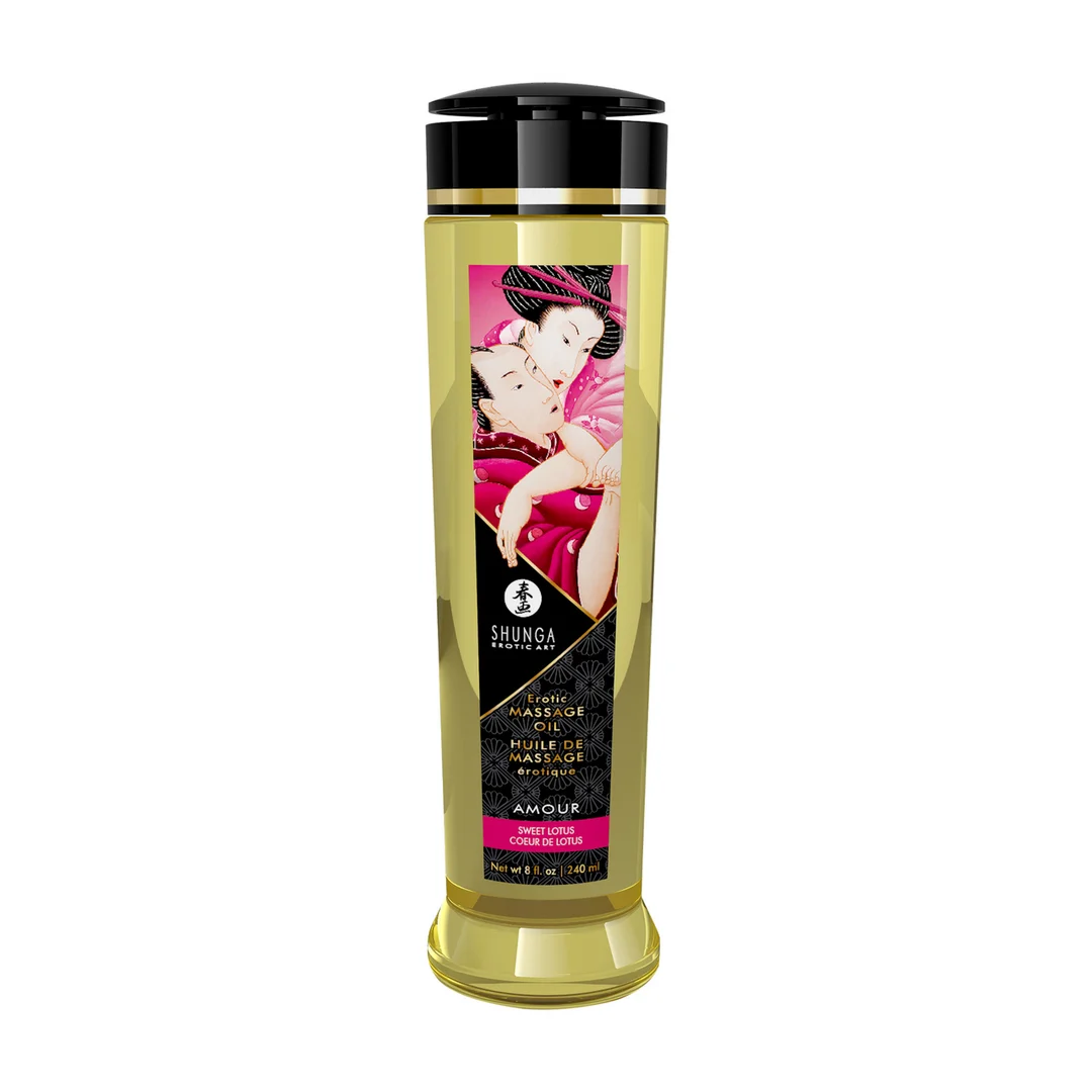 Olio da massaggio erotico – Olio da massaggio sensuale e profumato – Sweet Lotus – 8 fl oz / 240 ml - immagine 2