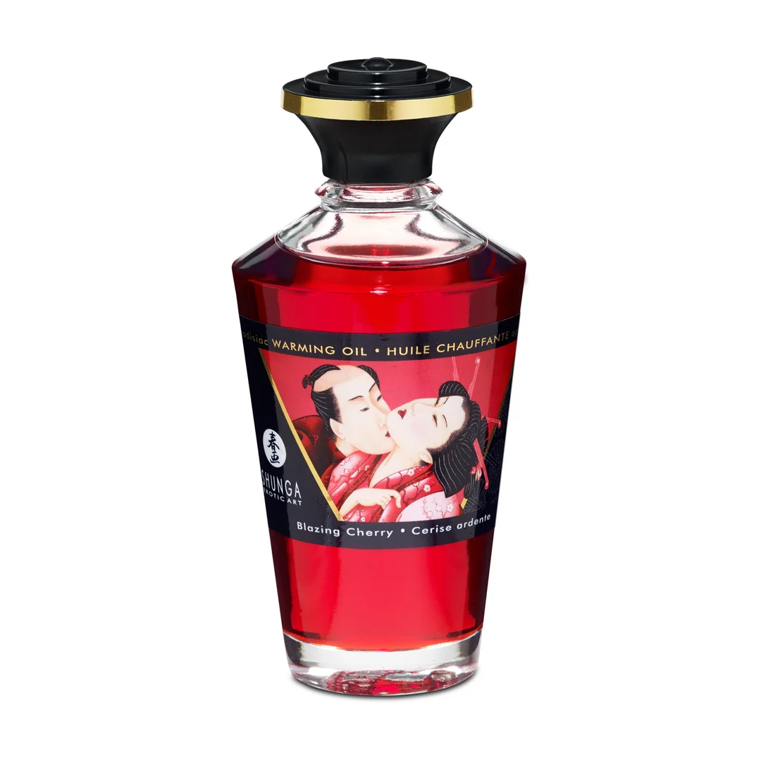 Olio riscaldante Aphrodisia Blazing Cherry, 3,5 fl oz / 100 ml - immagine 2
