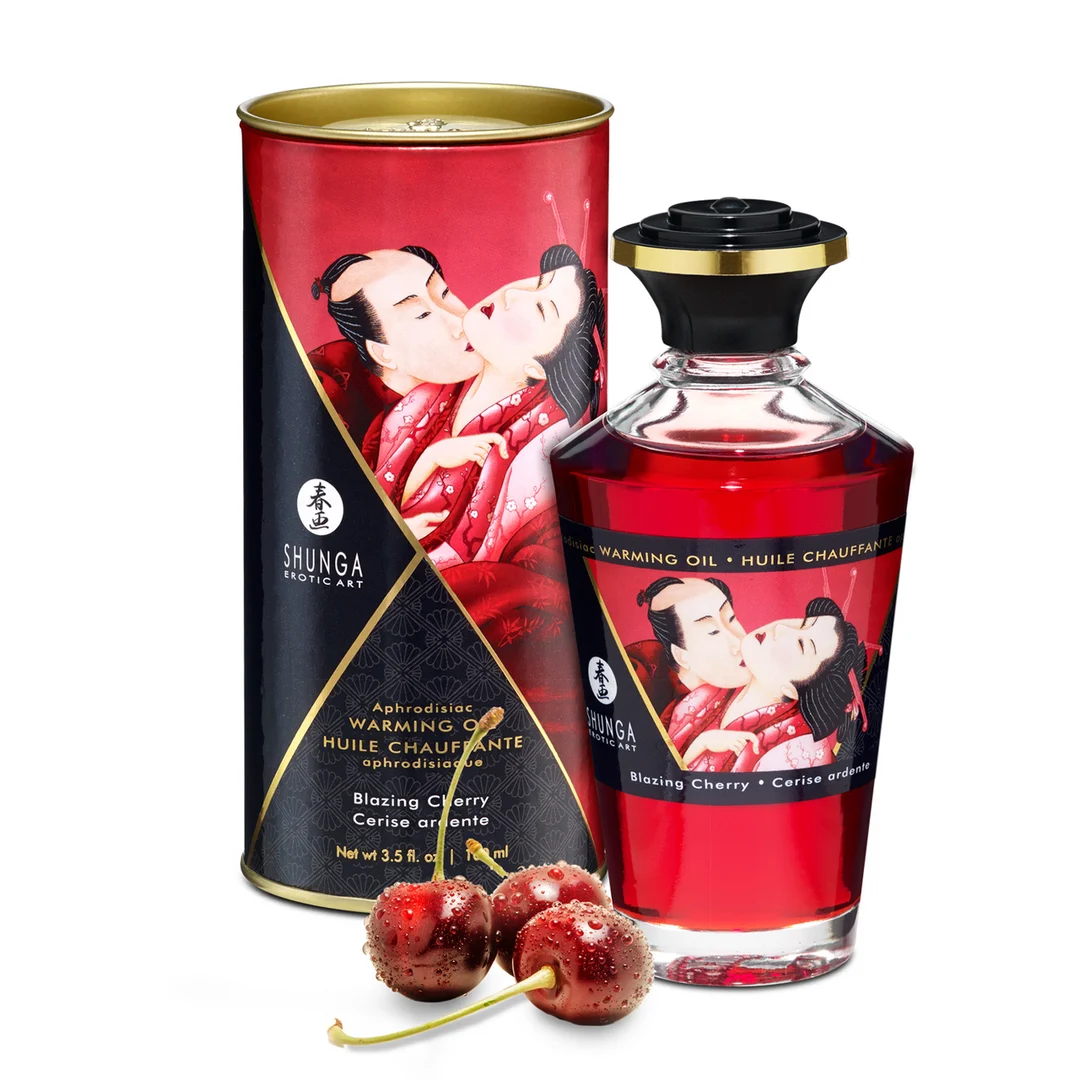 Olio riscaldante Aphrodisia Blazing Cherry, 3,5 fl oz / 100 ml - immagine 4