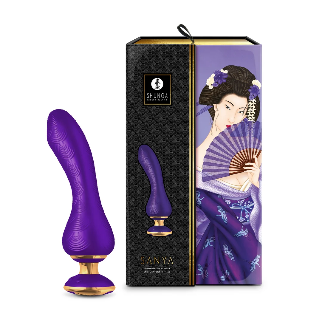 Vibratore, design ergonomico, SANYA viola Shunga - immagine 3