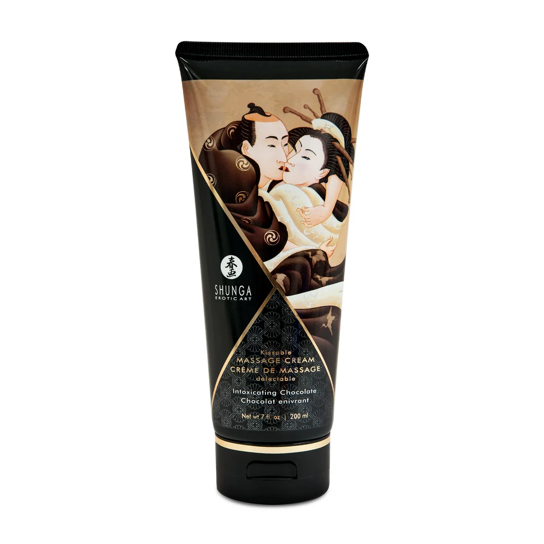 Crema da massaggio da baciare, cioccolato irresistibile, Shunga, 7 floz / 200 ml - immagine 1