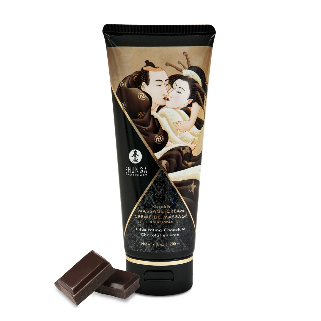 Crema da massaggio da baciare, cioccolato irresistibile, Shunga, 7 floz / 200 ml - immagine 2