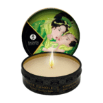Candela da massaggio – Mini candela da massaggio e d’atmosfera – Tè verde esotico – Shunga – 30 ml