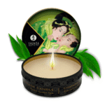 Candela da massaggio – Mini candela da massaggio e d’atmosfera – Tè verde esotico – Shunga – 30 ml - immagine 2
