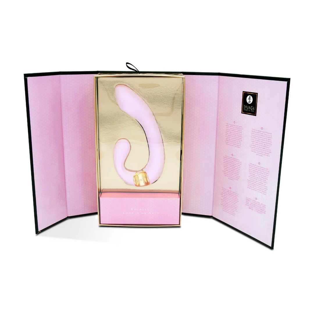 Vibratore per il punto G con impugnatura comoda – Shunga rosa chiaro - immagine 2