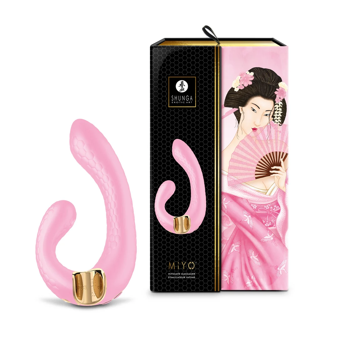 Vibratore per il punto G con impugnatura comoda – Shunga rosa chiaro - immagine 3
