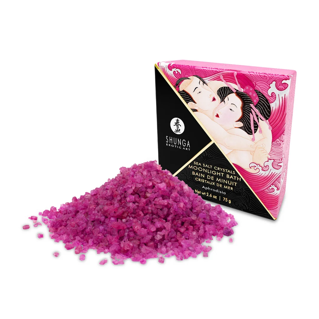 Sali da bagno – Mini Oriental Crystals, cristalli schiumogeni di sale del Mar Morto – Aphrodisia – Shunga – 75 gr / 2,65 oz - immagine 2