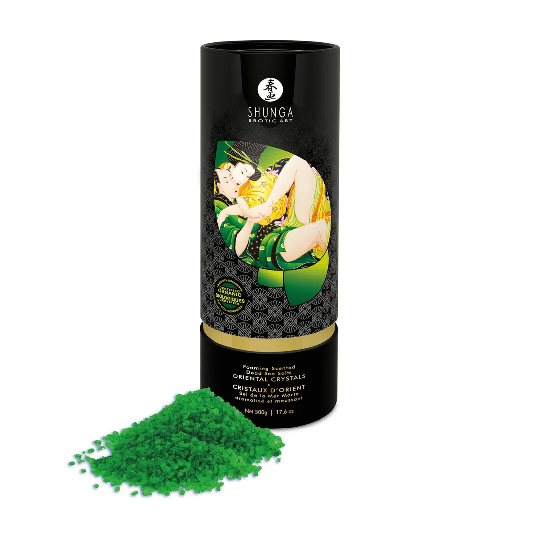 Sali da bagno – Cristalli orientali con sale del Mar Morto, schiumogeni – Fiore di loto – Shunga – 17,6 oz / 500 gr - immagine 2