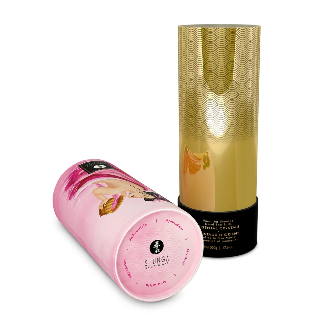 Sale da bagno – Cristalli orientali di sale del Mar Morto, schiumogeni – Aphrodisia – Shunga – 17,6 oz / 500 gr - immagine 3