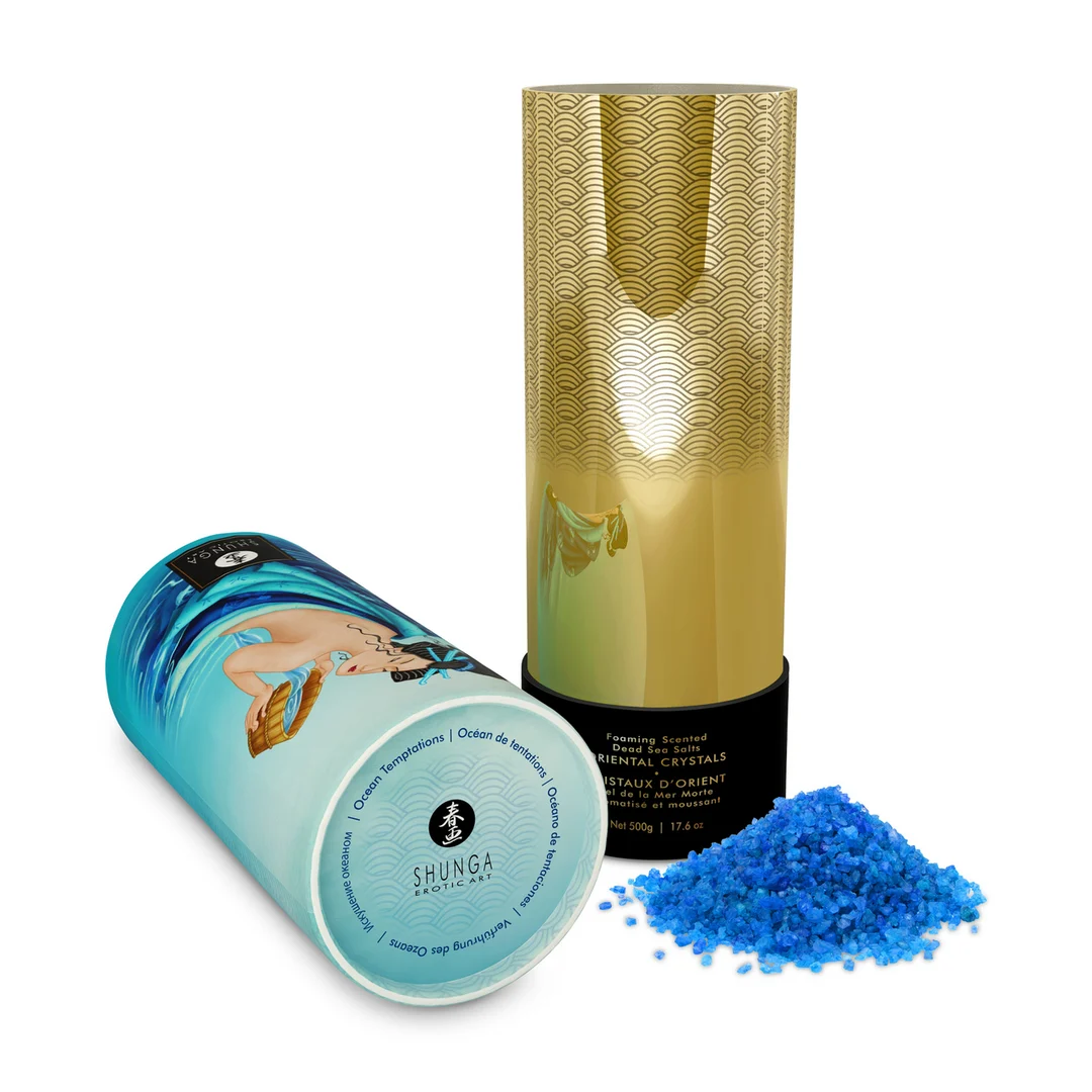 Sale da bagno – Cristalli orientali schiumogeni di sale del Mar Morto – Ocean Temptations – Shunga – 17,6 oz / 500 gr - immagine 4