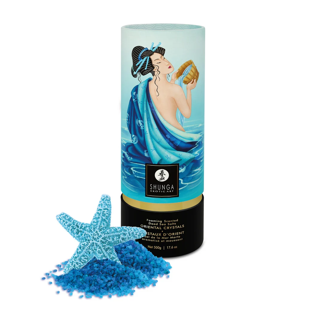 Sale da bagno – Cristalli orientali schiumogeni di sale del Mar Morto – Ocean Temptations – Shunga – 17,6 oz / 500 gr - immagine 5
