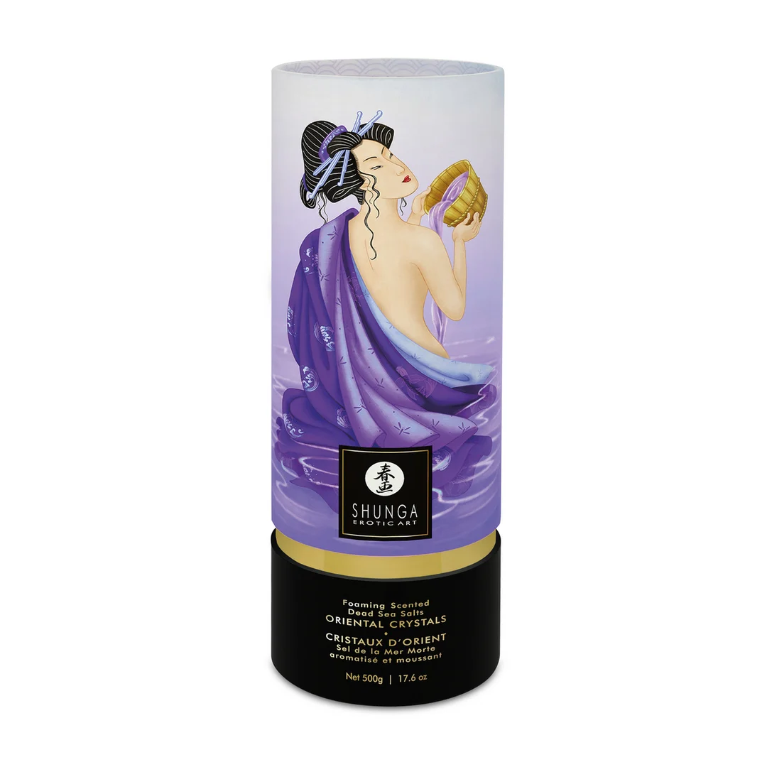 Sali da bagno – Oriental Crystals, sali schiumogeni del Mar Morto – Frutti esotici – 500 gr / 17,6 oz - immagine 1