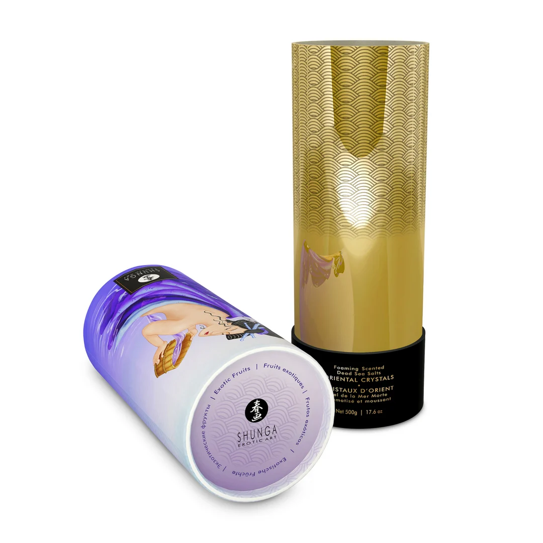 Sali da bagno – Oriental Crystals, sali schiumogeni del Mar Morto – Frutti esotici – 500 gr / 17,6 oz - immagine 3
