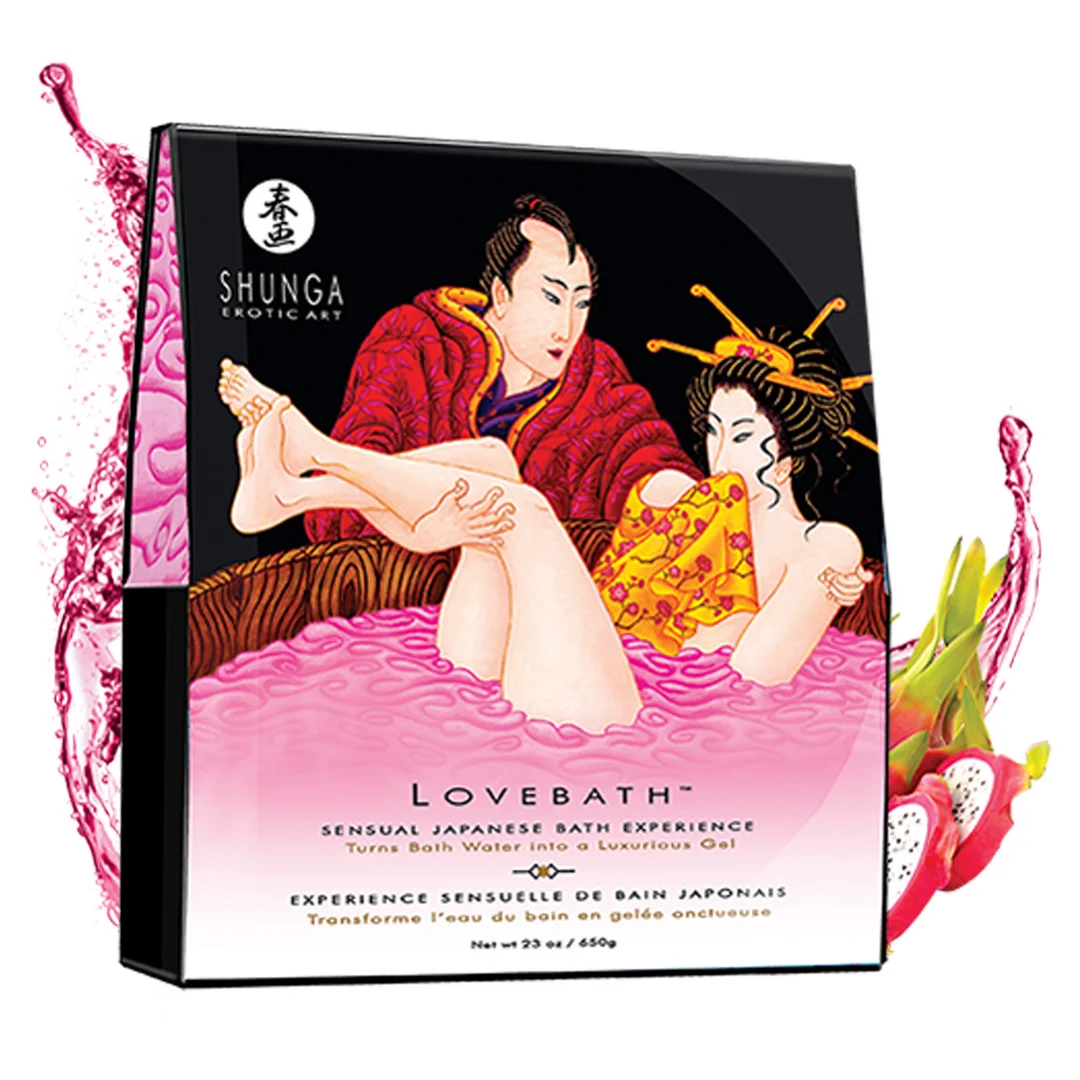Lovebath – sensuale esperienza da bagno giapponese con perle gelatinose – Dragon Fruit – Shunga – 20 oz / 575 gr - immagine 2