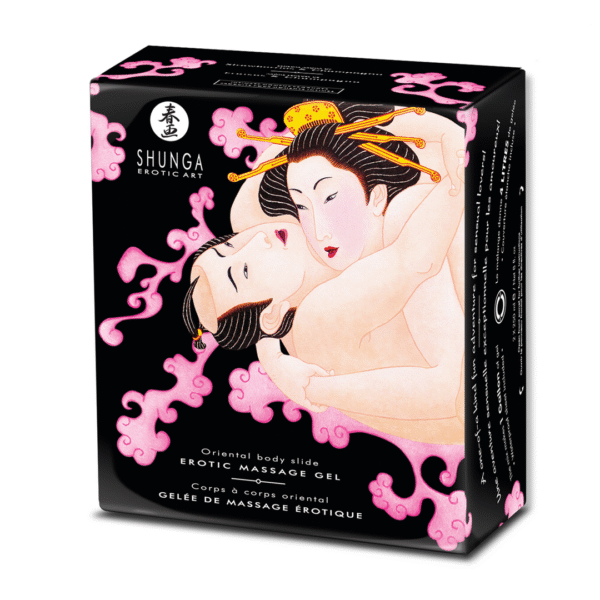 Shunga Gel da massaggio corpo a corpo Fragola Vino frizzante
