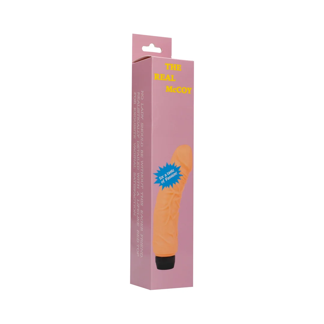 Vibratore realistico – asta venata con glande rosa, Seven Creations - immagine 1